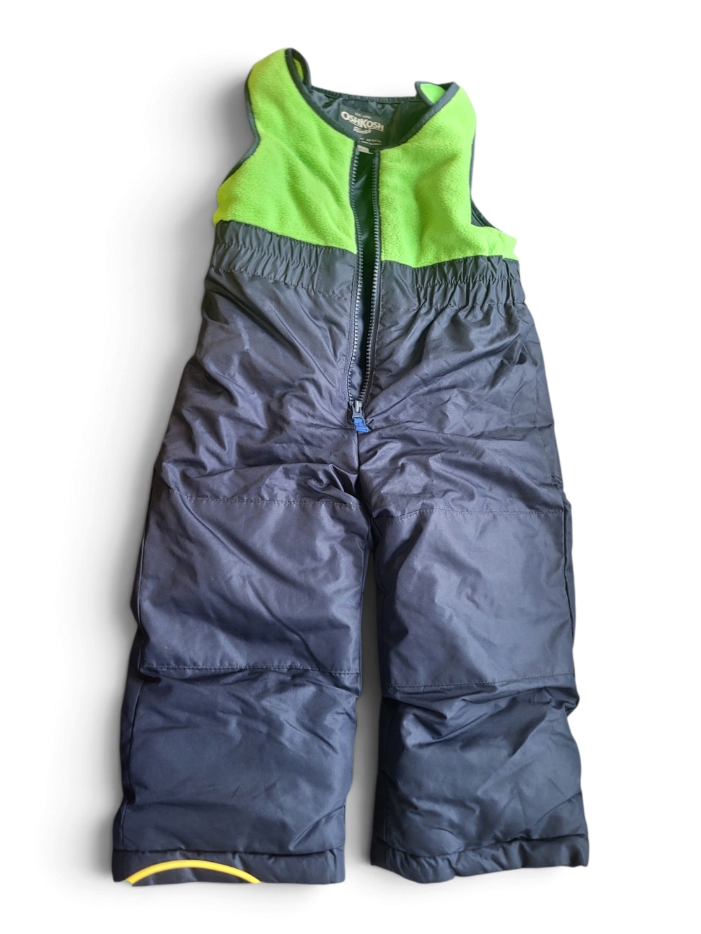 OshKosh B'gosh Kids' Green and Navy Snow Bib Pants